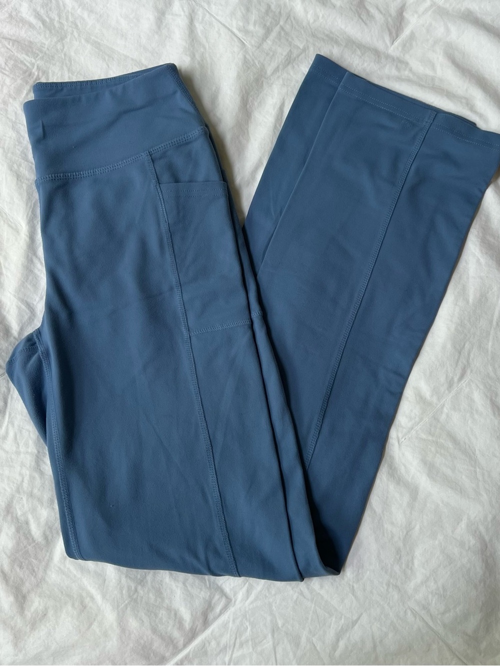 Skechers Dusty Blue Athletic Leggings with Interior Tag